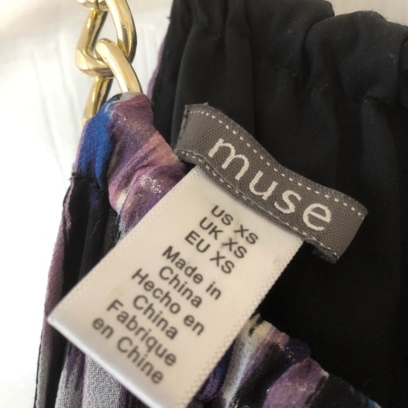 Leopard print Muse dress with gold accents, sz XS - Picture 4 of 4